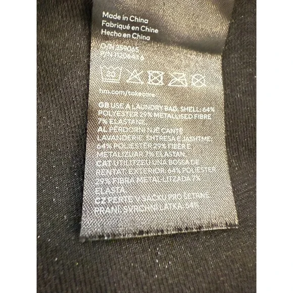 Women's H&M Sliver Metallic Sparkle Flare Leg Pull On Pants Size Medium - Picture 9 of 9